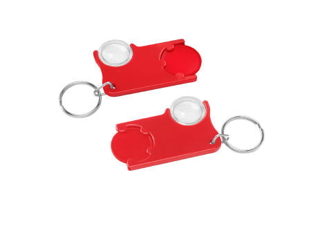 Chiphalter mit 1€-Chip und Lupe