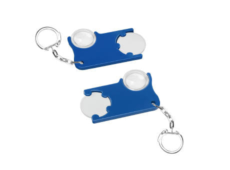 Chiphalter mit 1€-Chip und Lupe
