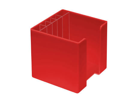 Zettelbox mit Köcher "Alpha"