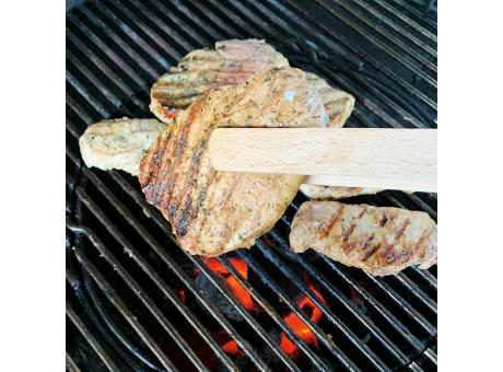 Grillzange Holz mit Flaschenöffner
