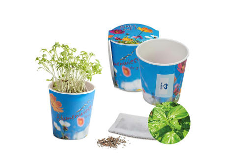 Blumenwiese To-Go - Ostern - Basilikum - neutral
