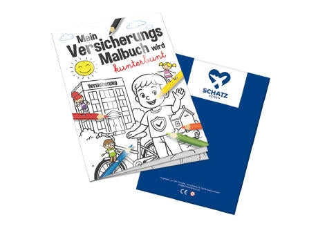 Malbuch / Mal-Set A6 - Versicherung - Malset neutral