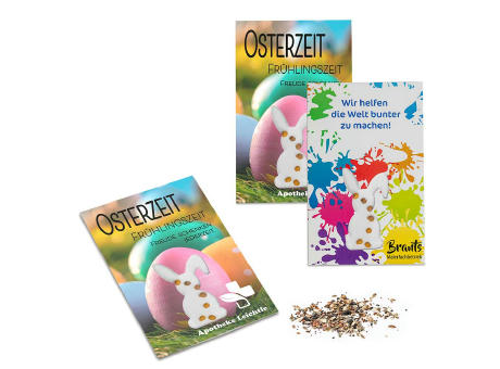 Samen-Karte-Mini Ostern - Basilikum