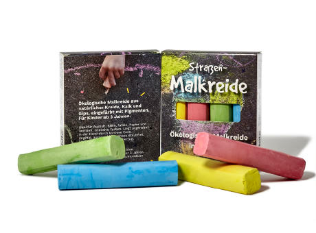 Ökologische Straßenmalkreide 4er-Set