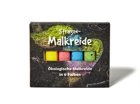 Ökologische Straßenmalkreide 6er-Set