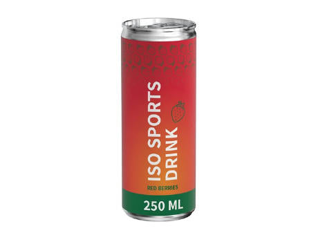 250 ml Iso Sports Drink Red Berries - Body Label