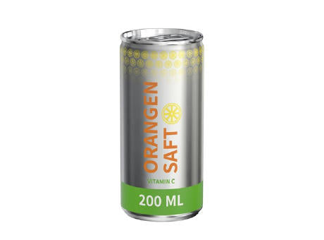 200 ml Orangensaft (Dose) - Body Label