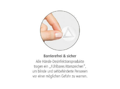 250 ml Spender - Hände-Desinfektionsgel (DIN EN 1500) - Body Label
