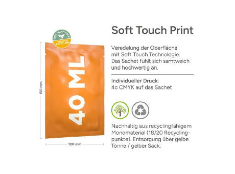 40 ml Abwehrkräftebad "Eukalyptus-Honig" (Sachet) - Soft Touch Print