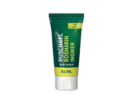 50 ml Tube - Duschgel Rosmarin-Ingwer - FullbodyPrint