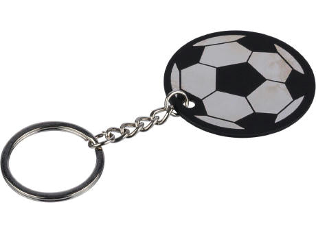 Schlüsselanhänger in Form eines Fußballs aus recyceltem Edelstahl von Ciro