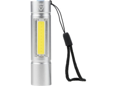 Taschenlampe aus recyceltem Aluminium COB Sami