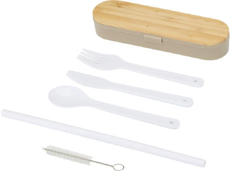 Runa Besteckset mit Bambusdeckel