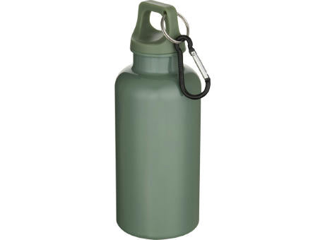 Oregon 400 ml einfarbige RS-zertifizierte Trinkflasche aus recyceltem Kunststoff mit Karabinerhaken