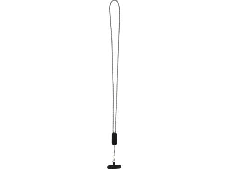 Anser Smartphone Lanyard aus recyceltem Kunststoff mit 27 W 5-in-1 integriertem Kabel
