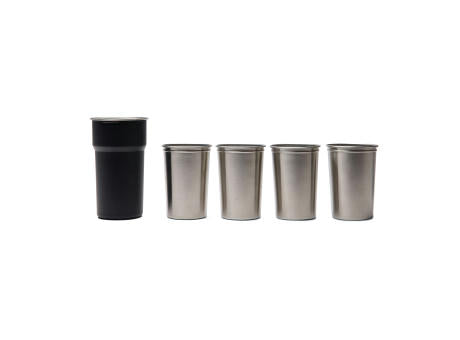 VINGA Parks Becher aus RCS Stainles Steel, 4 Stück, 250ml