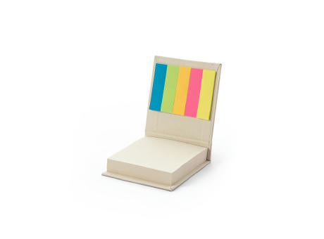KAIRON. Büroset 2-in-1- aus 100 % Recyclingpapier mit 6 Haftnotizblöcken