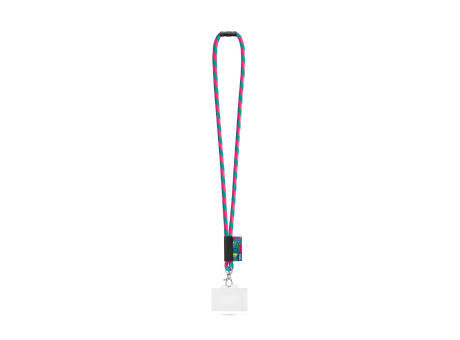 WATFORD. SET Lanyard TUBE Long (Ø 7 mm) mit 9 mm Auslösekarabiner, Ø 7 mm Sicherheitsverschluss und 91 x 68 mm starrem Ausweis-/Kartenhalter