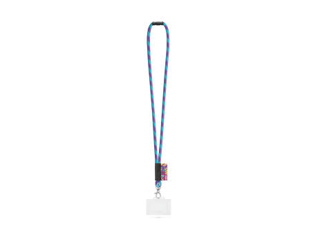 WATFORD. SET Lanyard TUBE Long (Ø 7 mm) mit 9 mm Auslösekarabiner, Ø 7 mm Sicherheitsverschluss und 91 x 68 mm starrem Ausweis-/Kartenhalter