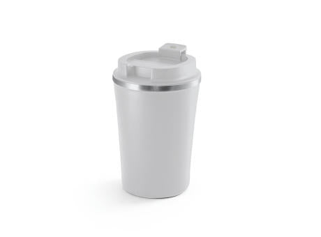 PHELPS CERAMIC. Reisebecher aus Edelstahl mit Keramikbeschichtung innen 470ml