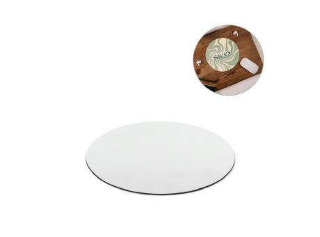 BLAIR ROUND. Rundes Mauspad mit Gummibasis