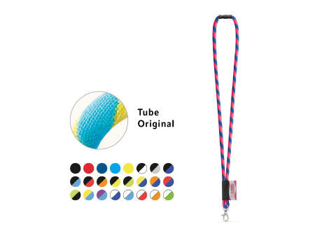 WISBECH. SET Lanyard TUBE Long (Ø 7 mm) mit 9 mm Schnappkarabiner und Ø 7 mm Sicherheitsverschluss