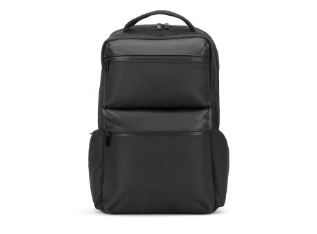 COPENHAGEN. Wasserabweisender Rucksack aus recyceltem Twill mit zwei großen Fronttaschen, 17'3 Zoll