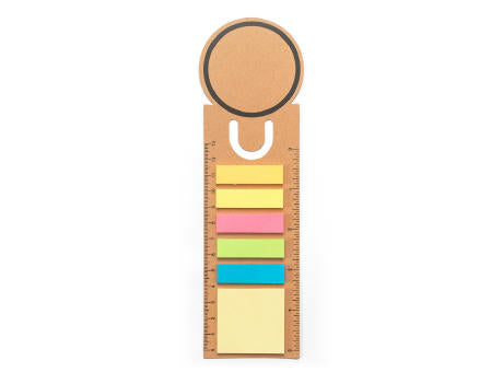 SAWYER. Büroset 3-in-1- aus 100 % Recyclingpapier mit runder Oberseite und schwarzem Aufdruck rundum