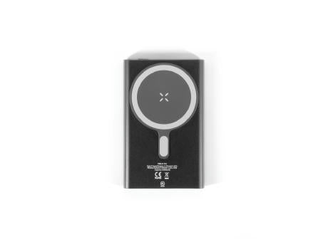 WRIGHT 5. Magnetische Powerbank mit Schnellladefunktion aus recyceltem Aluminium und recyceltem ABS, 5'000 mAh