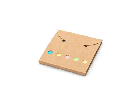 AINSLEY. Büroset 2-in-1- aus 100 % Recyclingpapier mit 6 Haftnotizblöcken