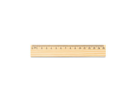 WESLEY 15. Lineal aus Kiefernholz mit 15 cm Skala