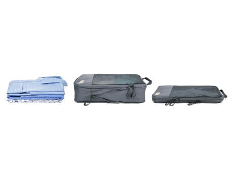 TROIKA Reise-Kompressionstasche BLUE CYCLE PACKING SHIRTS