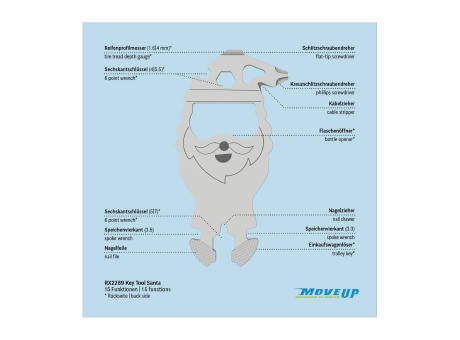 ROMINOX® Key Tool // Santa - 15 functions (Weihnachtsmann)