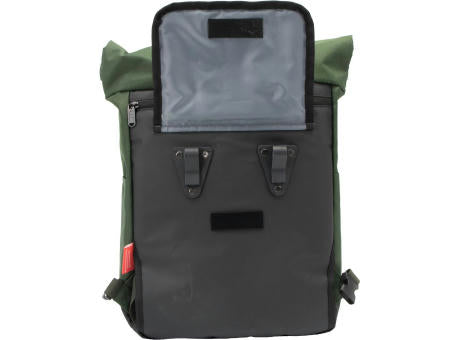 Recycle Bags Basic Fahrradrucksack, Schwarz-grün