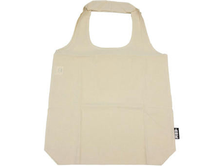 Recycle Bags Faltbare Einkaufstasche aus recycelter Baumwolle, Natur
