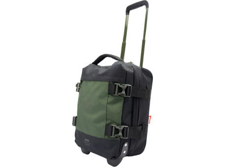 Recycle Bags Cabin Trolley Small, Schwarz-grün