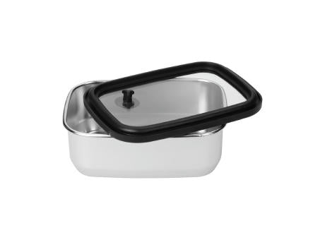 Edelstahl-Lunchbox mit Glasdeckel "RILO", 550 ml