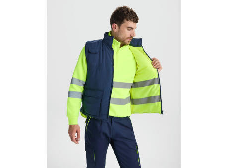 WENDEWESTE PERSEI S/S NAVY BLUE/FLUOR YELLOW