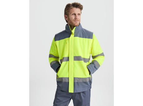 HOCHSICHTBARER PARKA EPSYLON S/S LEAD/FLUOR YELLOW