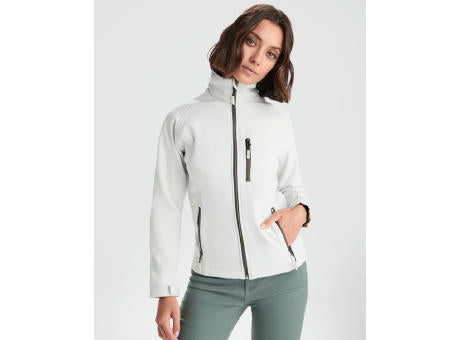 SOFTSHELL ANTARTIDA WOMAN S/S PEARL WHITE