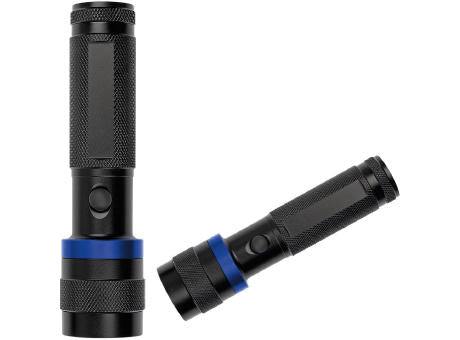 LED Leuchte "Security 3W schwarz/blau"