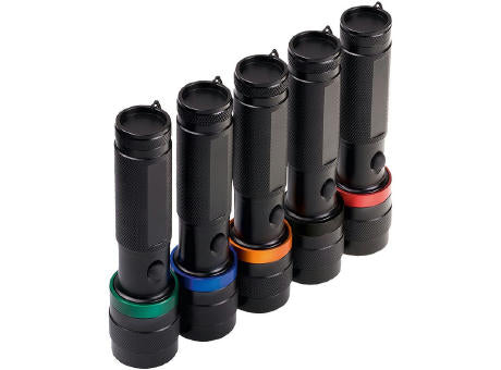 LED Leuchte "Security 3W schwarz/blau"