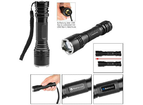 Aufladbare LED Leuchte "Nova Light 1200 L silber"