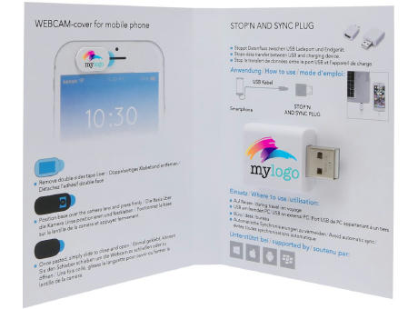 Security Set 1 STOP'N and Sync Stecker & Smartphone Webcam Cover
