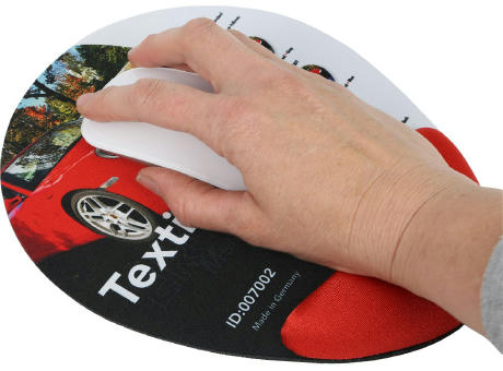 ERGO-pad Memoryschaum Textil, HB rot