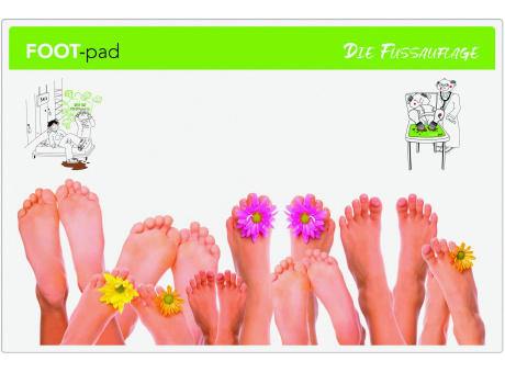 FOOT-pad Fußunterlagen für Ärzteliegen, 60 x 40 cm, 1,4 mm dick