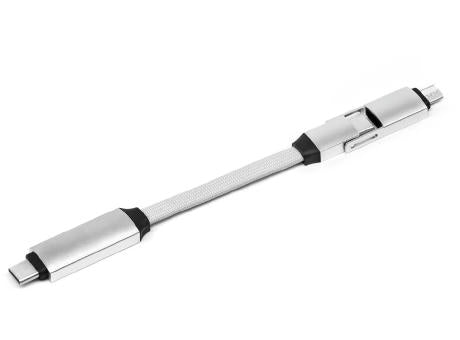 2 in 1 Alu Magnetisches Schlüsselanhänger Ladekabel