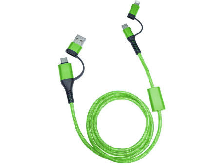 ALU FLOW LED 4 in 1 Schnelladekabel