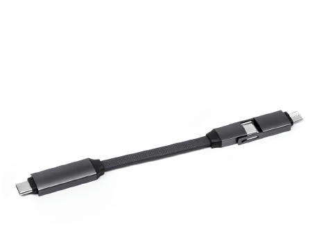 2 in 1 Alu Magnetisches Schlüsselanhänger Ladekabel