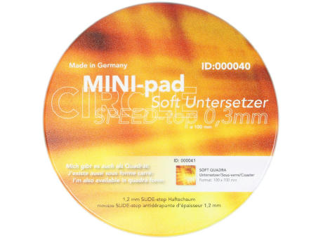 Untersetzer MINI-pad Soft-Untersetzer, Circle 100 mm, 1,5 mm dick